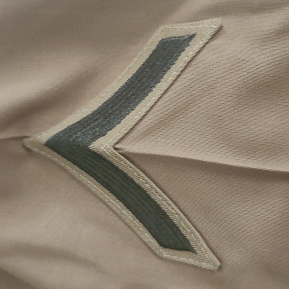 DEFENSE Logistics Agency Tan Button-Up Military Shirt - Picture 5 of 5